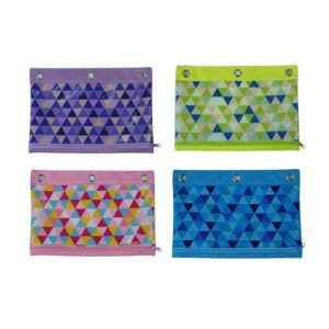 3 Rings PVC Pencil Pouch