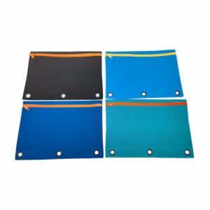 3 Rings Pencil Pouch Zipper